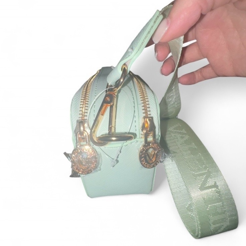 Valentino Orlandi NWT Mint Green Studded Camera Bag Crossbody w/ Gold Hardware - Picture 10 of 10